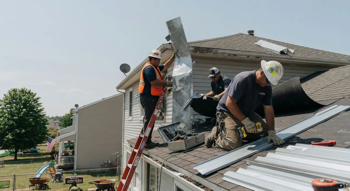 Storm Damage Metal Roof Repair in Garland, ME